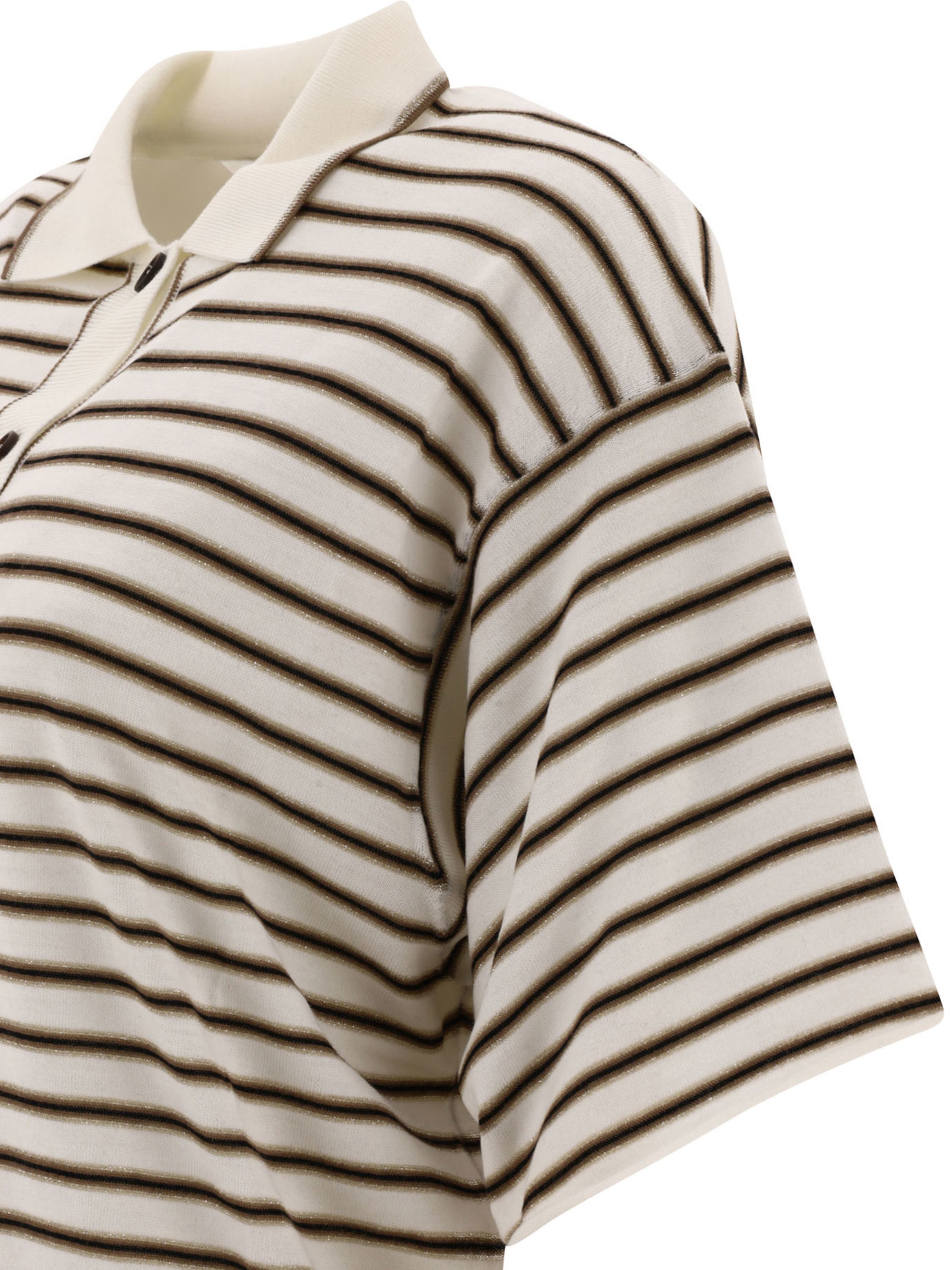 BRUNELLO CUCINELLI Sparkling Stripe polo